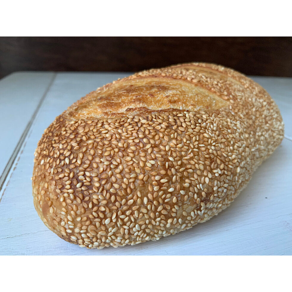 Sesame Semolina Sourdough