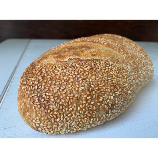 Sesame Semolina Sourdough